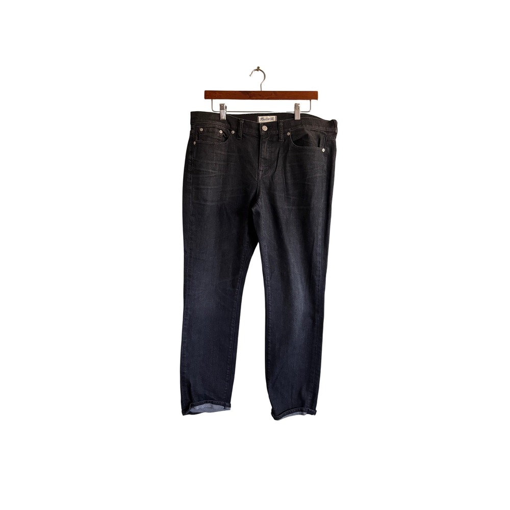 Madewell Slim Boy Jean Charcoal Wash Denim Pants‎ Women Size 31